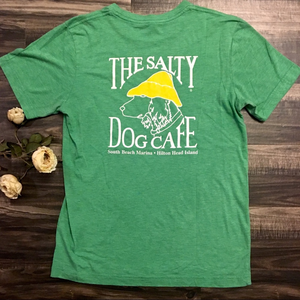 Salty Dog Green T-Shirt Medium